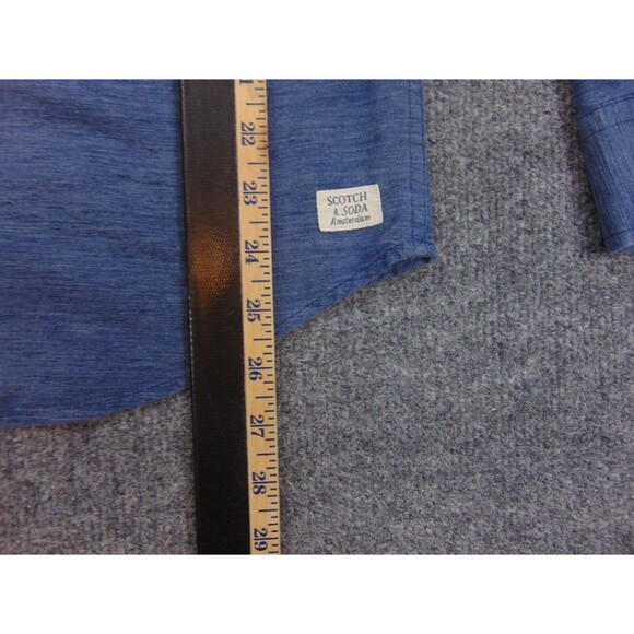Scotch & Soda Shirt Mens‎ Med Regular Blue Casual Long Sleeve - Picture 7 of 9